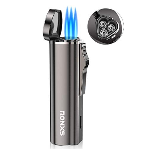 Gold Color JOBON Premium Triple Jet Flame Refillable Butane Torch Cigar Lighter Gold Color JOBON Premium Triple Jet Flame Refillable Butane Torch Cigar Lighter